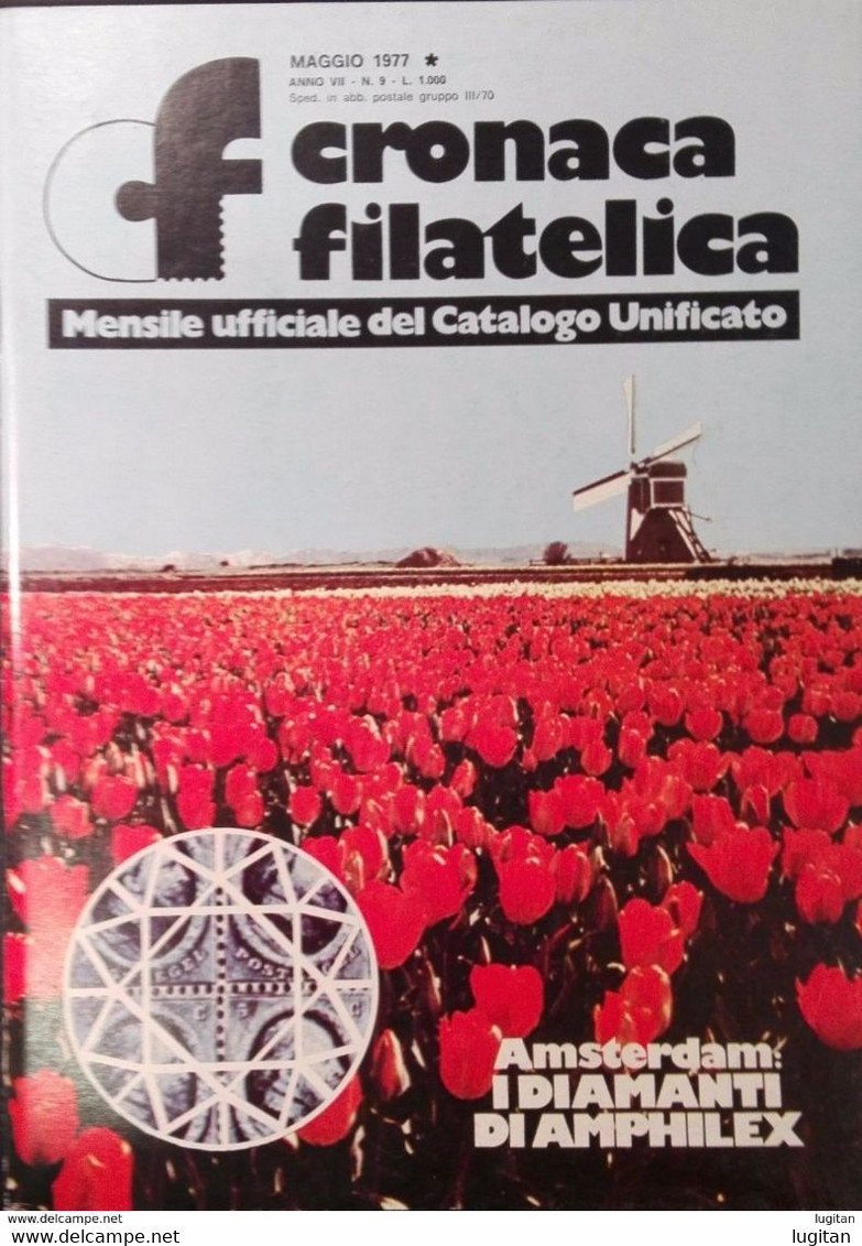 CRONACA FILATELICA  - NUMERO 9 - MAGGIO 1977 - FILATELIA - RIVISTE - DE ROSA - Premières éditions