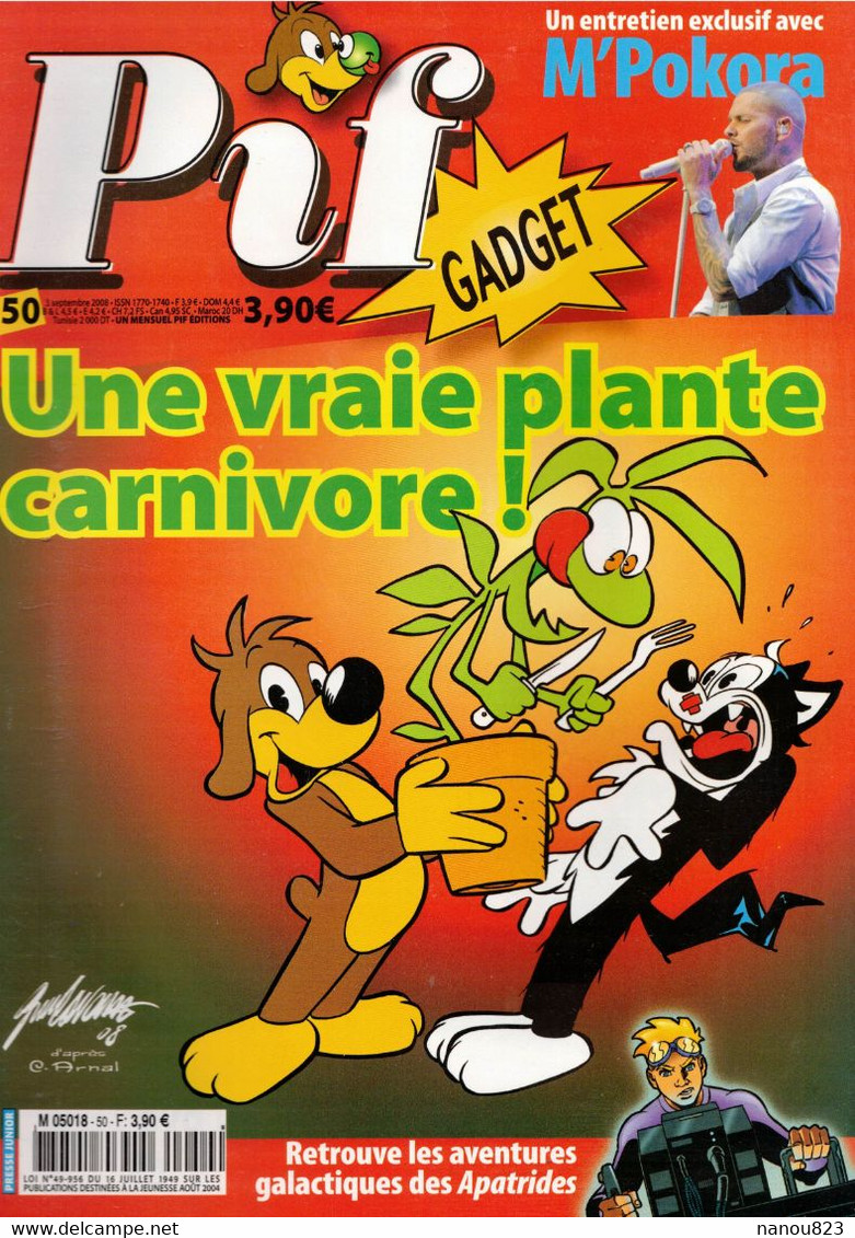 PIF GADGET N° 50 DU 3 SEPTEMBRE 2008 M'POKORA LOANA JONES LE ROI MOCHE CIRCUS STORY KID FRANKY SUPER HUSKY - Pif & Hercule