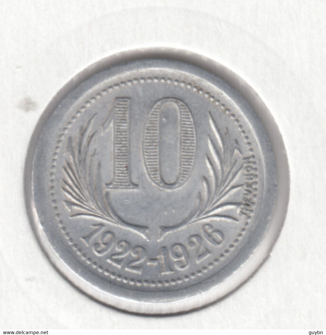 £ Montpellier (34) Hérault . Chambres Commerce  1922 - 1926  . 10 C  . Jeton Monnaie Nécessité .. Zinc Rond 23.5 Mm - Monétaires / De Nécessité