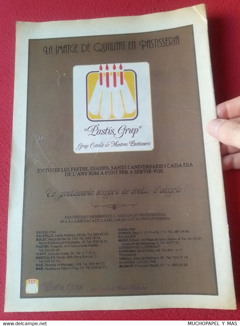 ANTIGUA REVISTA MAGAZINE EN CATALÁN AVUI DEL DIUMENGE GEN. 1987 FLORÈNCIA CAPITAL EUROPEA DE LA CULTURA FIRENZE..ITALIA - Informations Générales