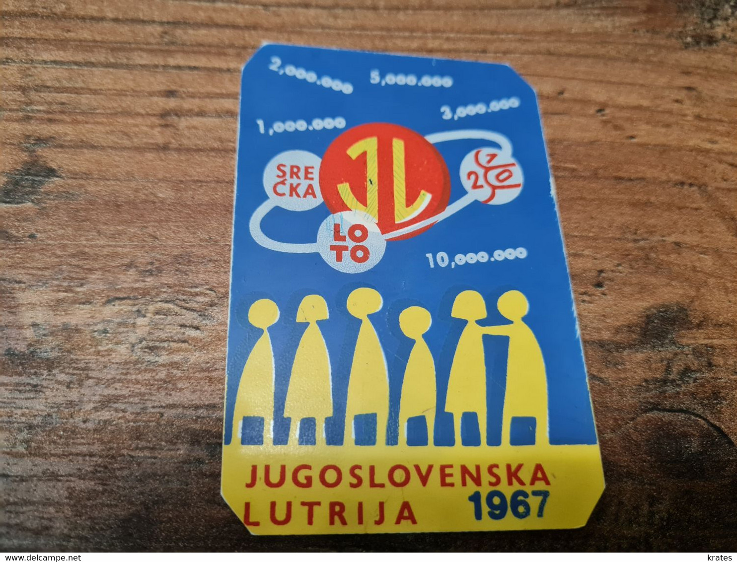 Old Pocket Calendars - Yugoslavia, Loterie, Lutrija, Loto,    1967, RR - Petit Format : 1961-70