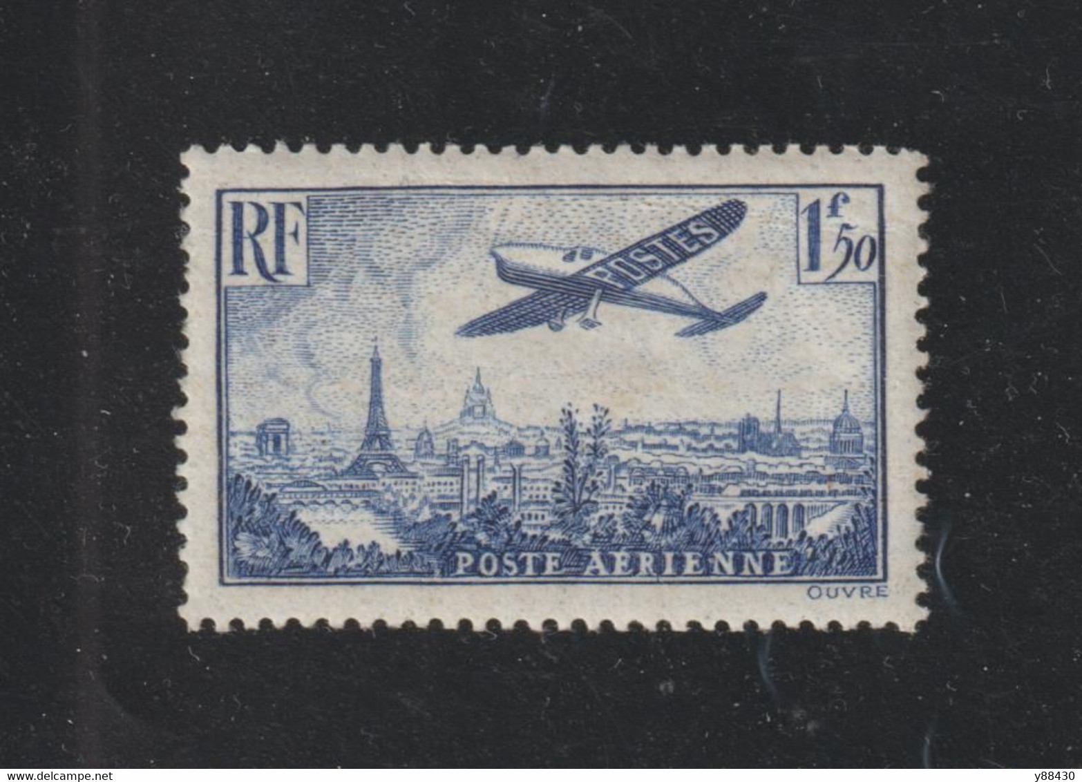 9 De 1936 - Neuf  ** - AVIATION - Avion Survolant PARIS - 2 Scannes - 1927-1959 Postfris