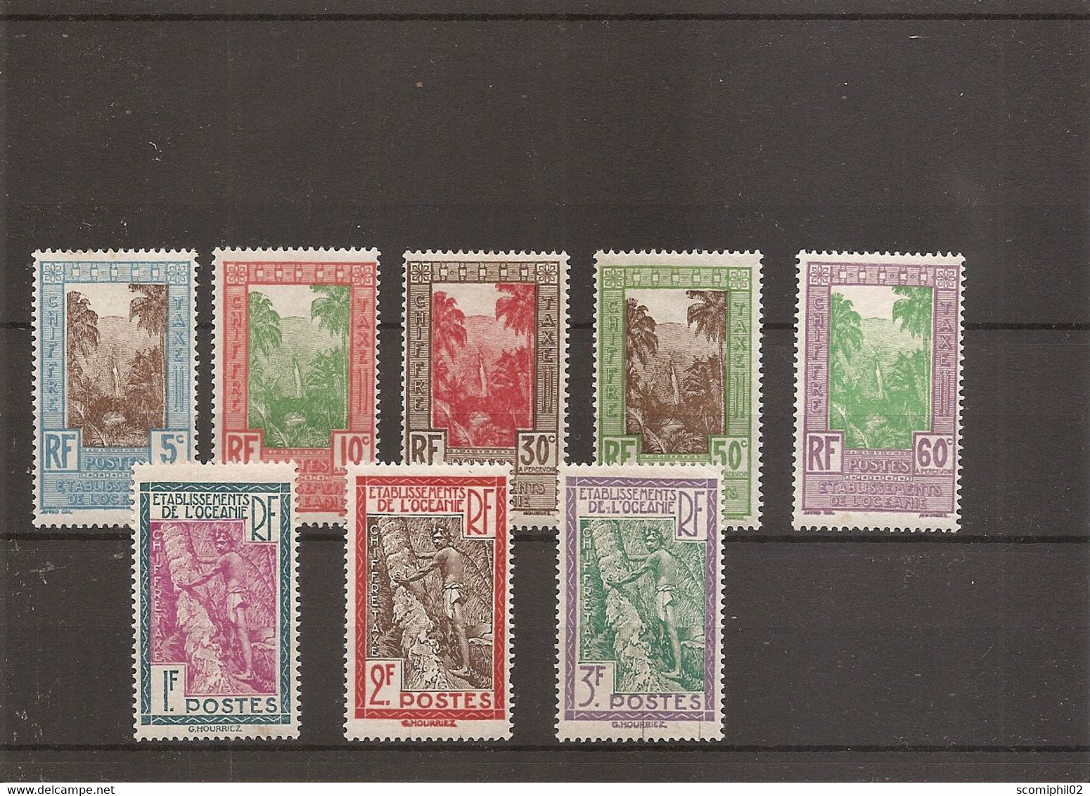 Océanie ( Taxes 10/17 X -MH ) - Timbres-taxe