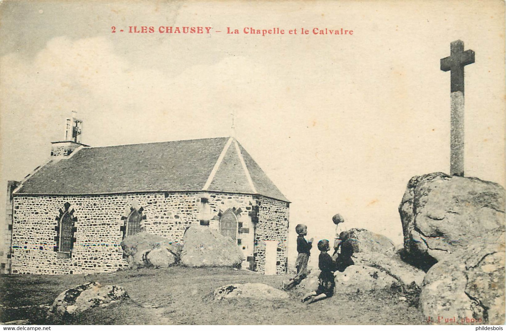 ILES CHAUSEY  La Chapelle Et Le Calvaire - Autres & Non Classés