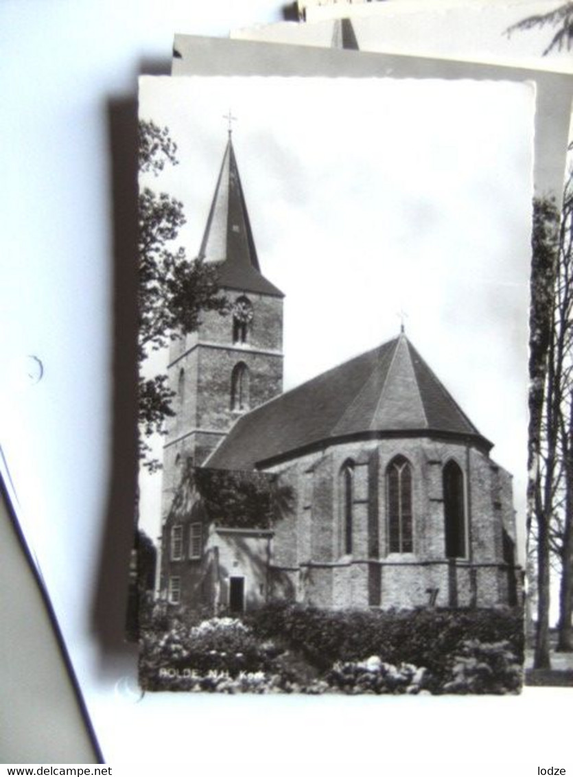 Nederland Holland Pays Bas Rolde Met Nederlands Hervormde Kerk Van Achteren - Rolde