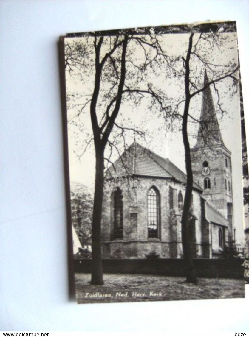 Nederland Holland Pays Bas Zuidlaren Met Nederlands Hervormde Kerk Uitg. Van Leer - Zuidlaren