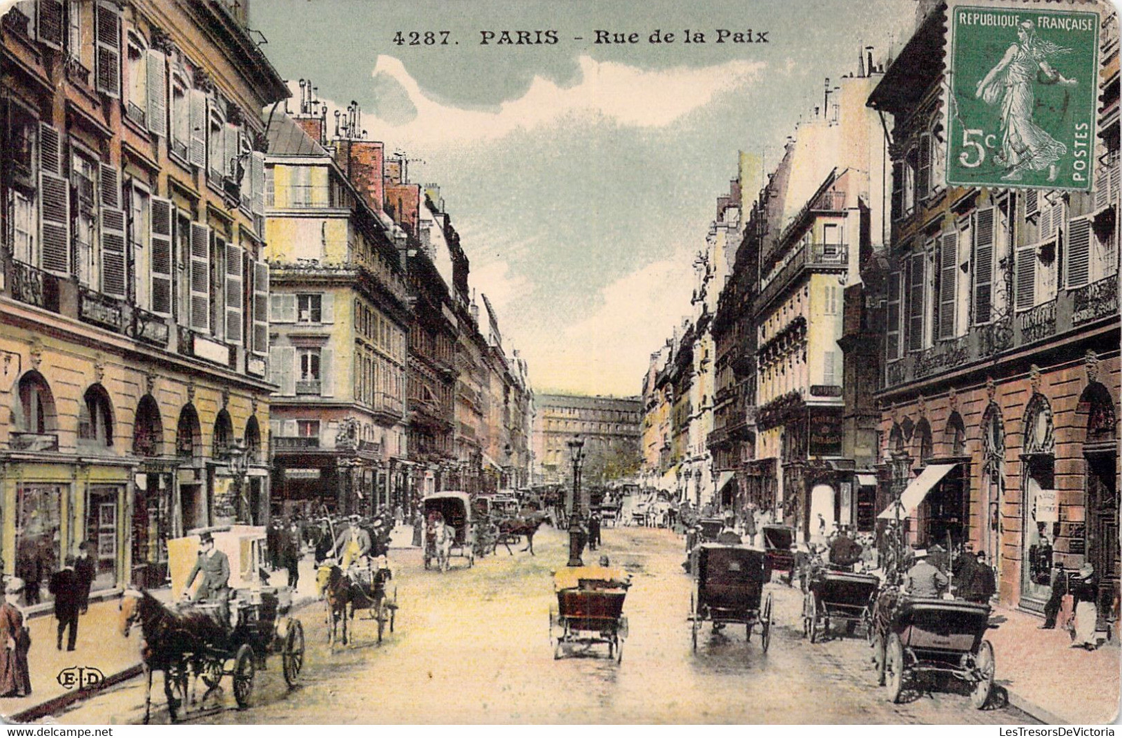 CPA Paris - Lot de 6 cartes des Rues de Paris