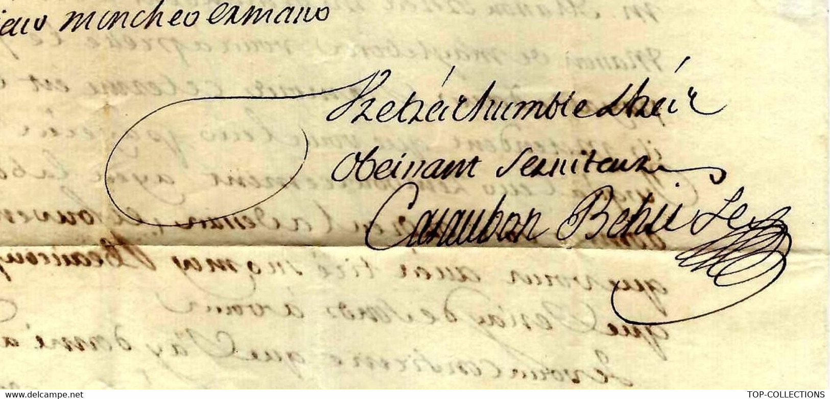 1737 De Cadix Signée Casaubon SYNDIC DE LA COMPAGNIE DES INDES & Béhic Négociants Pour BEAUMONT LEMAITRE MARSEILLE - Documentos Históricos