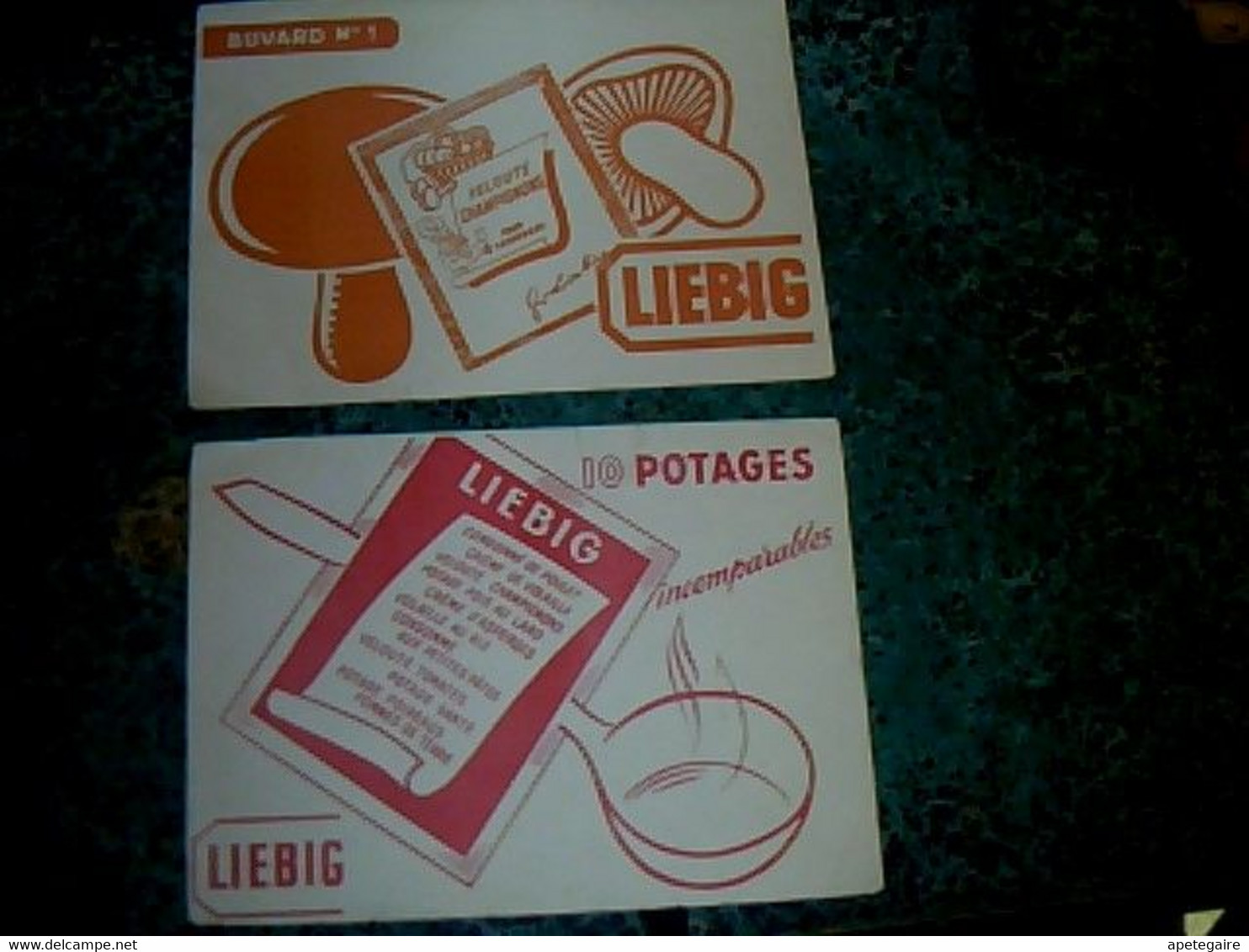 Vieux Papiers Buvards  Publicitaires X 2  Potages Liebig - L