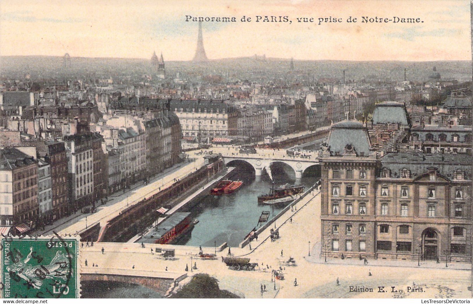 CPA Paris - Lot De 4 Cartes Des Panoramas De Paris - Cartas Panorámicas