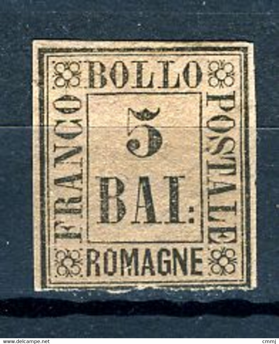 1859 - Antichi Stati - Romagne - Sass. Nr. 6 - MLH (*) Linguellato - (Signed BIONDI) - € 130.00 (N001...) - Romagne