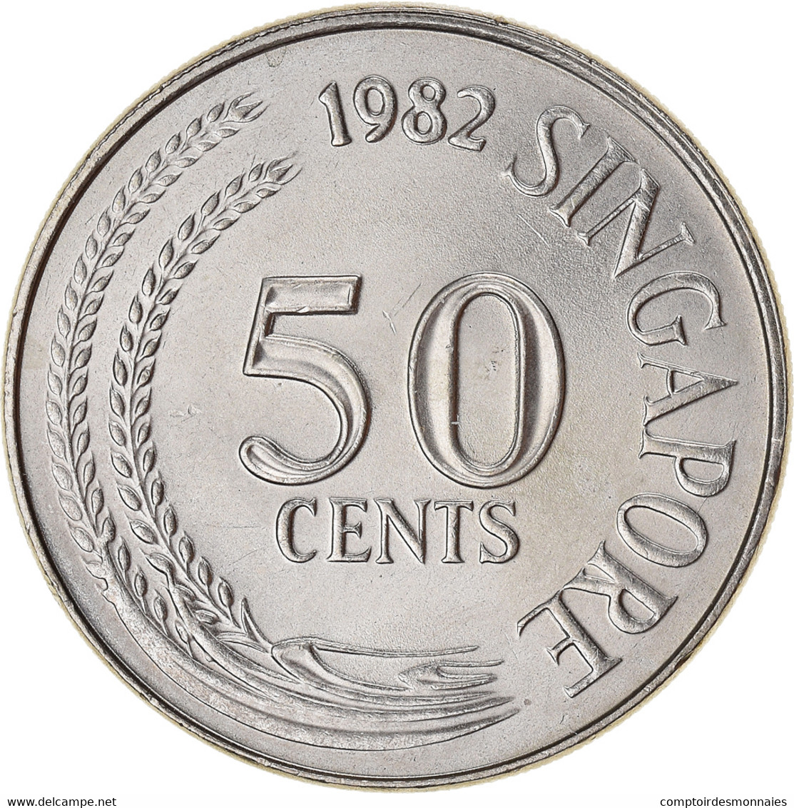 Monnaie, Singapour, 50 Cents, 1982 - Singapour