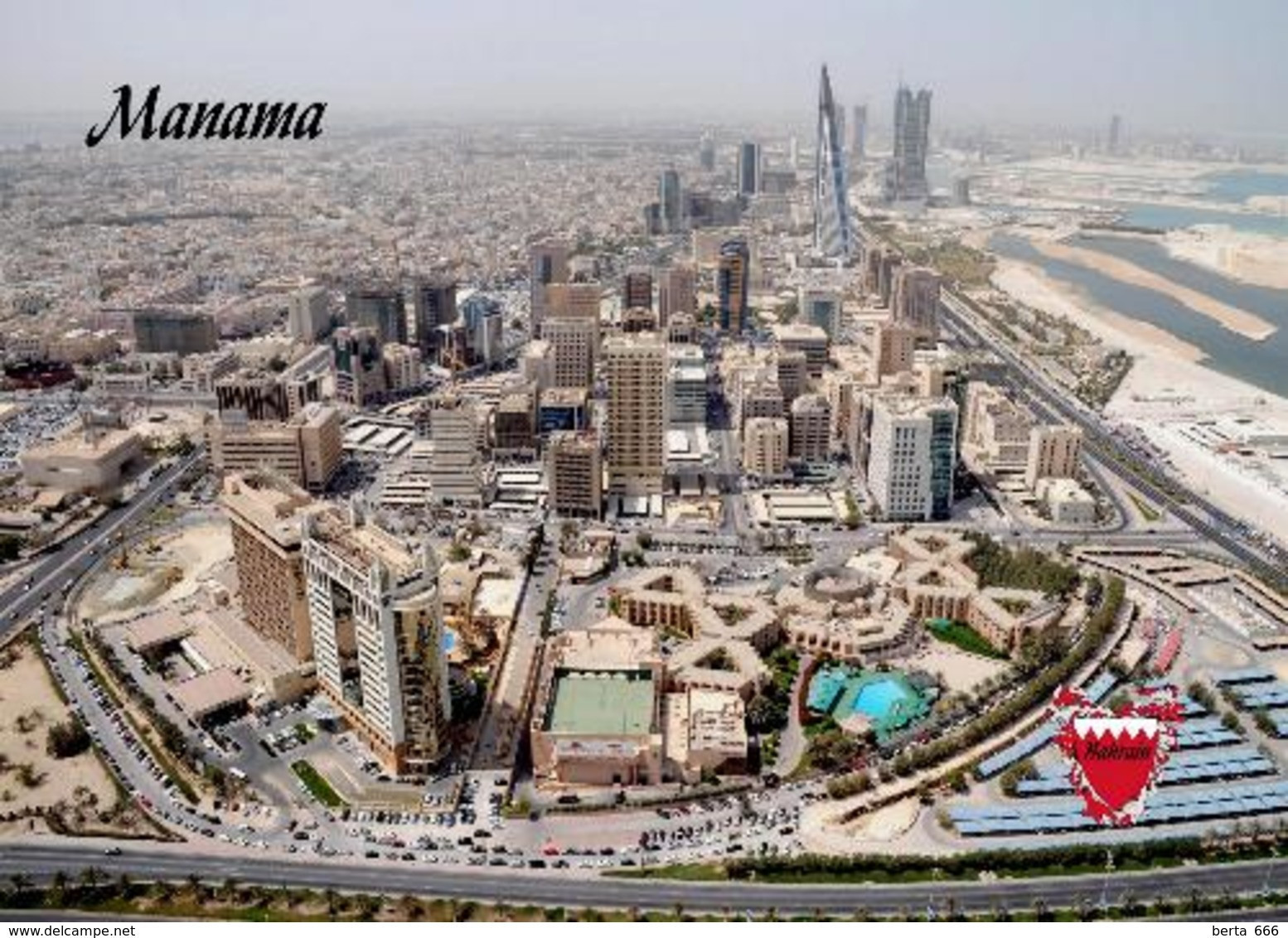 Bahrain Manama Aerial View New Postcard - Bahrein