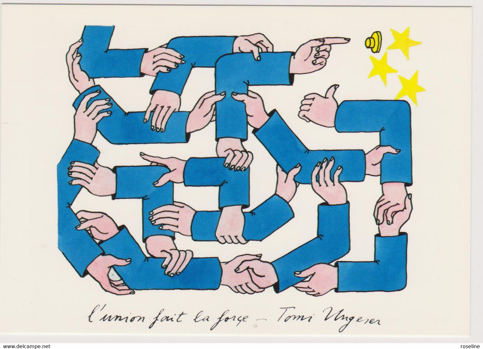 UNGERER Ed PTT Cartophilie N°6 - Union Fait Force Poste Facteur - CPM 10,5x15 TBE 1993 Neuve - Ungerer