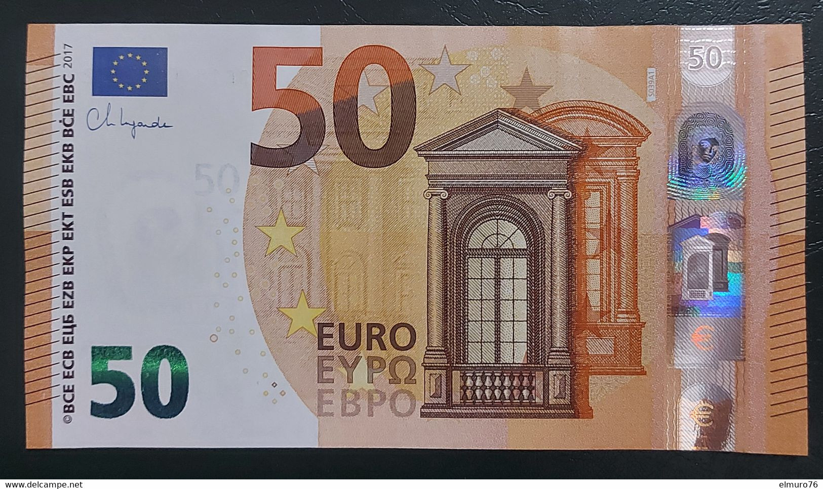 50 EURO S039A1 Italy Lagarde Serie SE Ch 86 Perfect UNC - 50 Euro