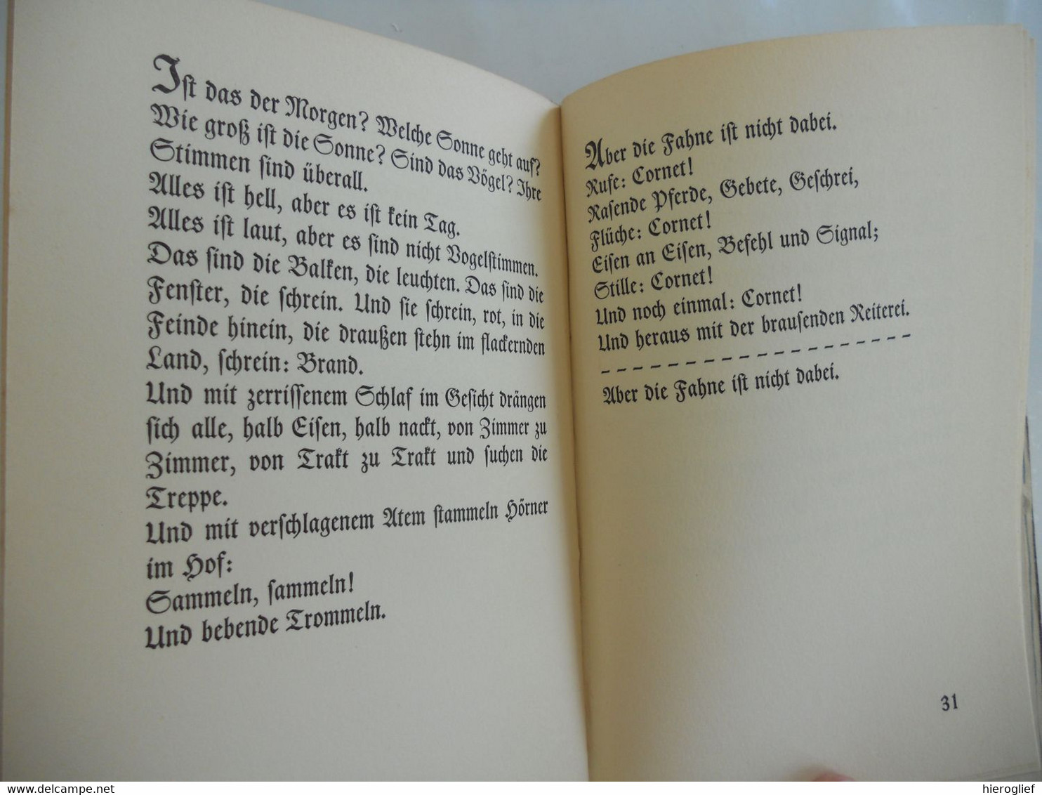 DIE WEISE VON LIEBE UND TOD DES CORNETS CHRISTOPH RILKE Von Rainer Maria Rilke 1940 Infel Verlg Leipzig - Gedichten En Essays