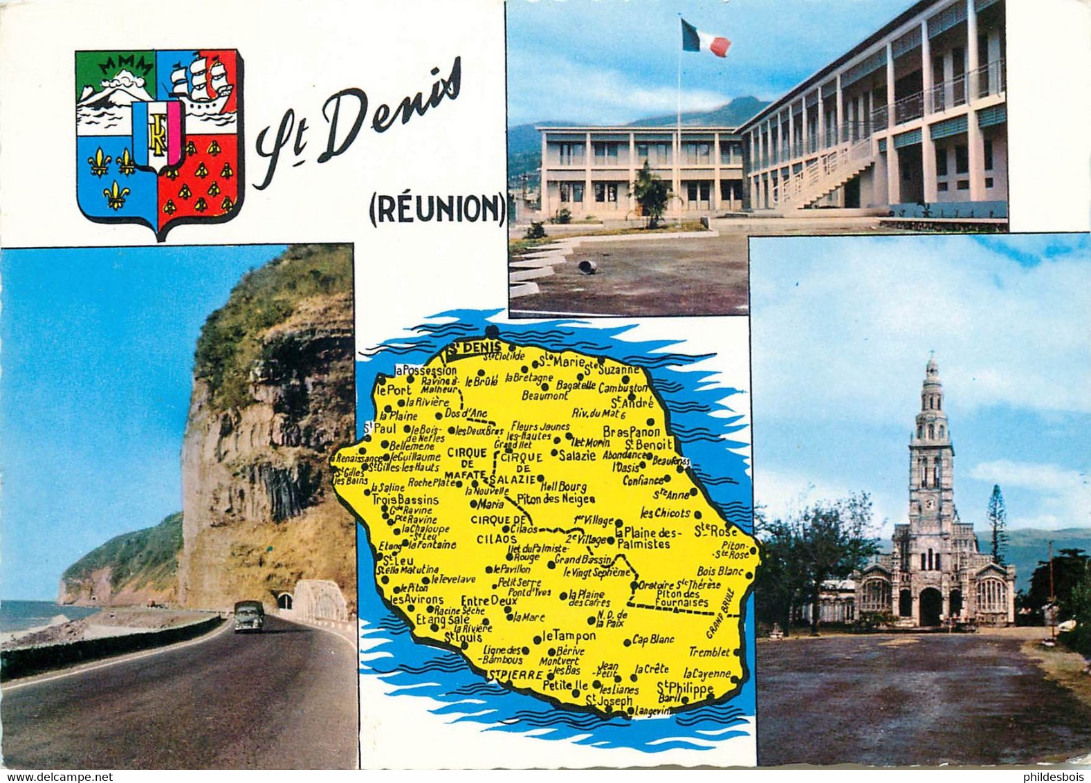 LA REUNION  Saint Denis ( Obliteration Boeing 707 Premiere Liaison1967 ) - Saint Denis