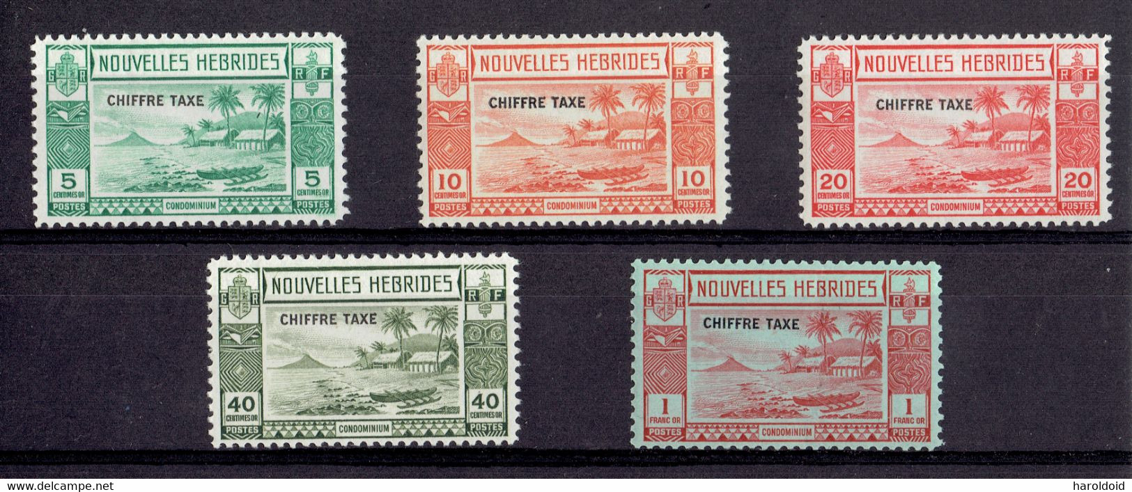 Nouvelles-Hébrides - Taxe N°11/15 XX MNH TTB - Timbres-taxe