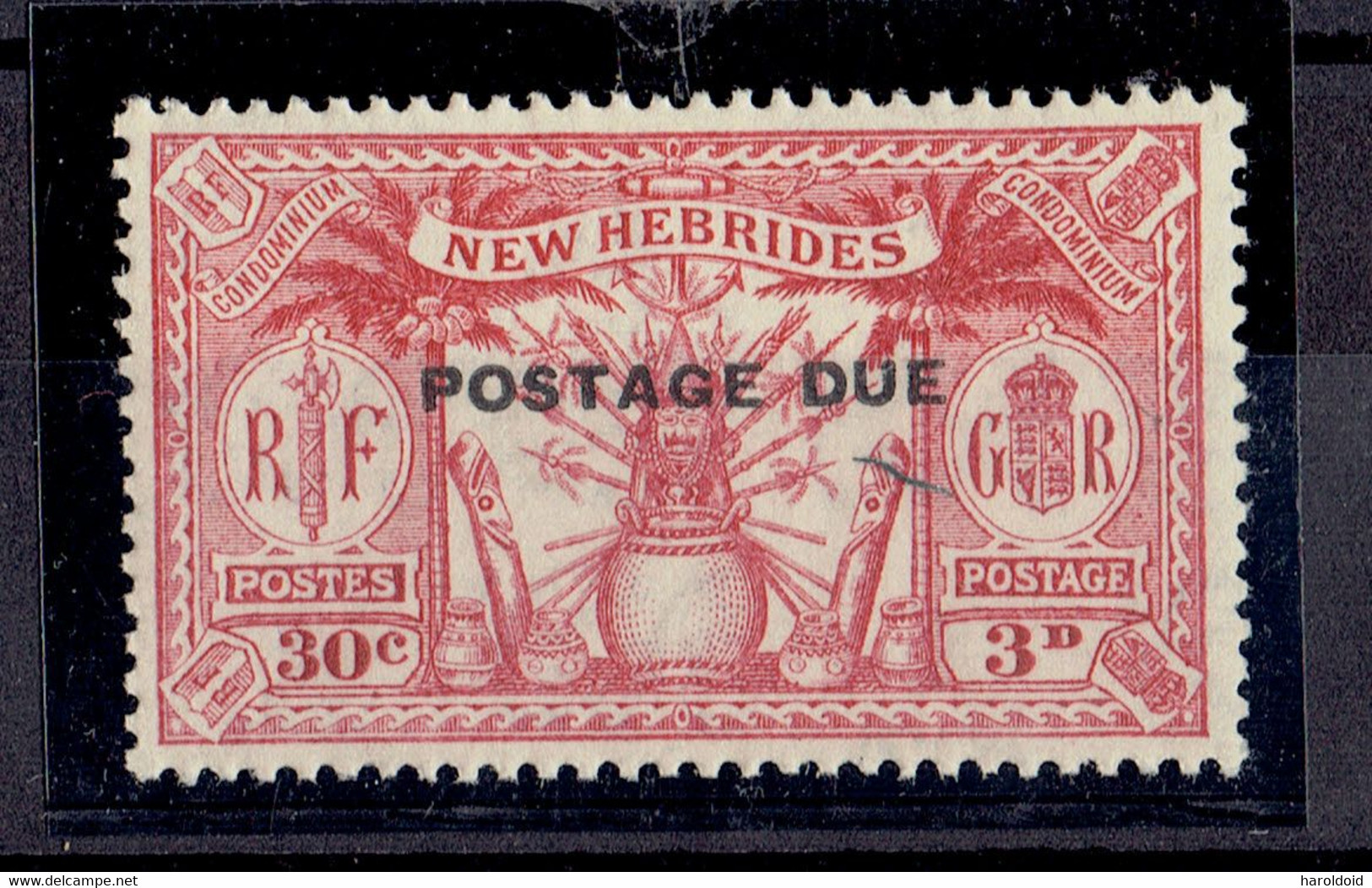 Nouvelles-Hébrides - Taxe N°8 X MH TB - Timbres-taxe