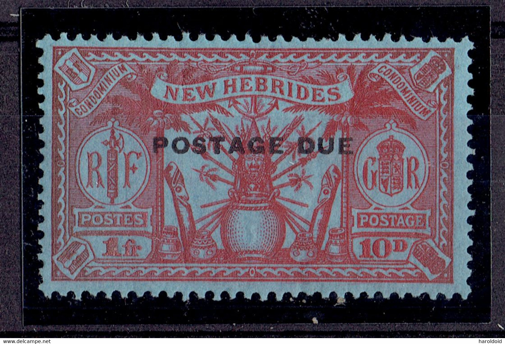 Nouvelles-Hébrides - Taxe N°10 X - Petit Clair - Portomarken