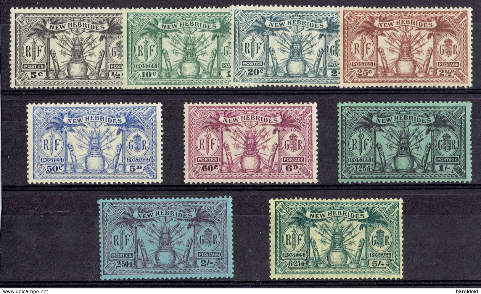 Nouvelles-Hébrides - N°91/99 X MH - Unused Stamps