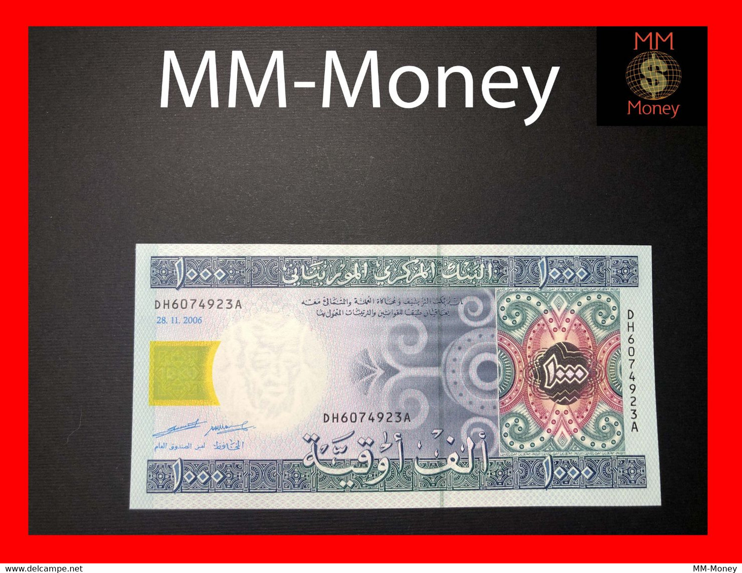 MAURITANIA  1.000  1000  Ouguiya  28.11.2006   P. 13    UNC - Mauritania