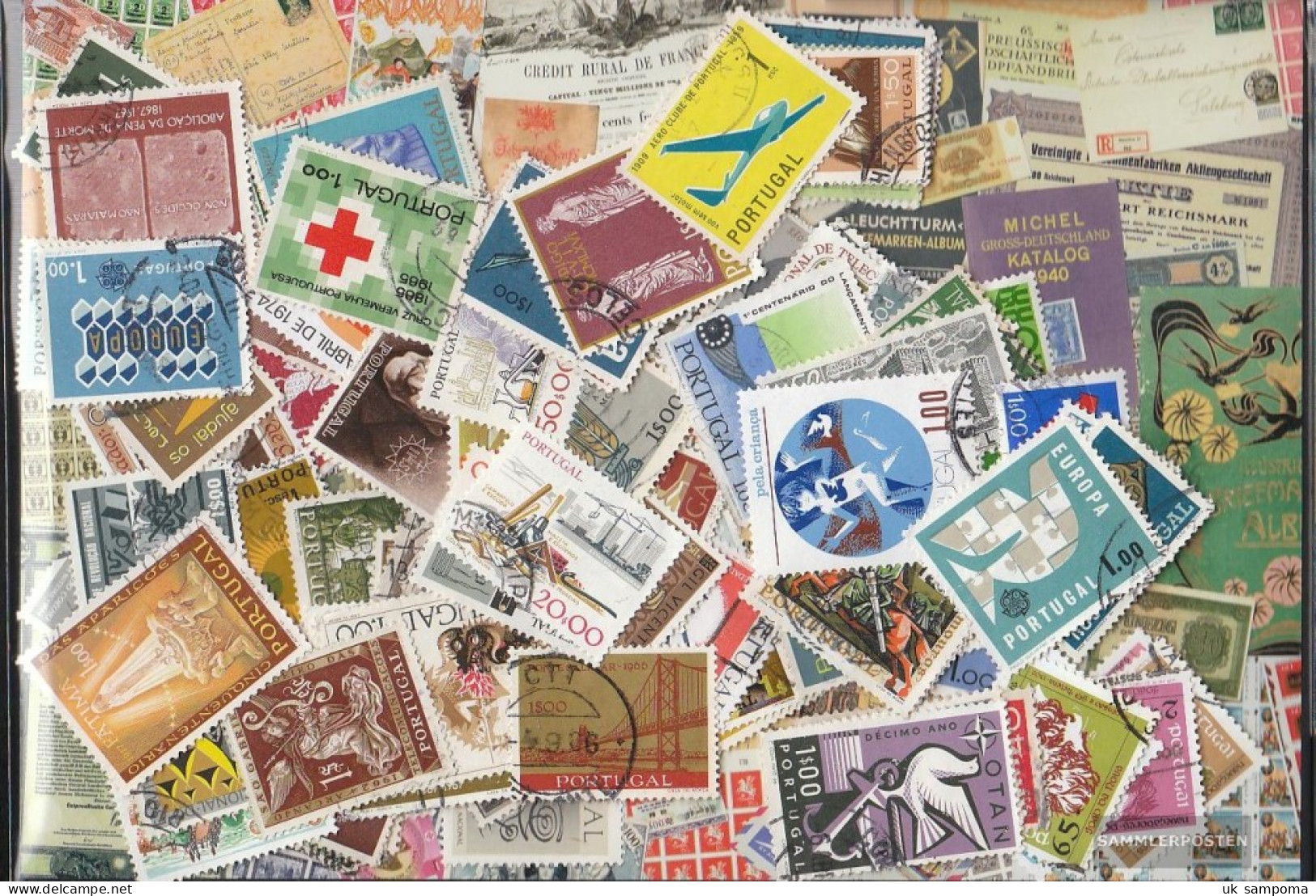 Portugal 100 Different  Special Stamps And Large - Lotes & Colecciones