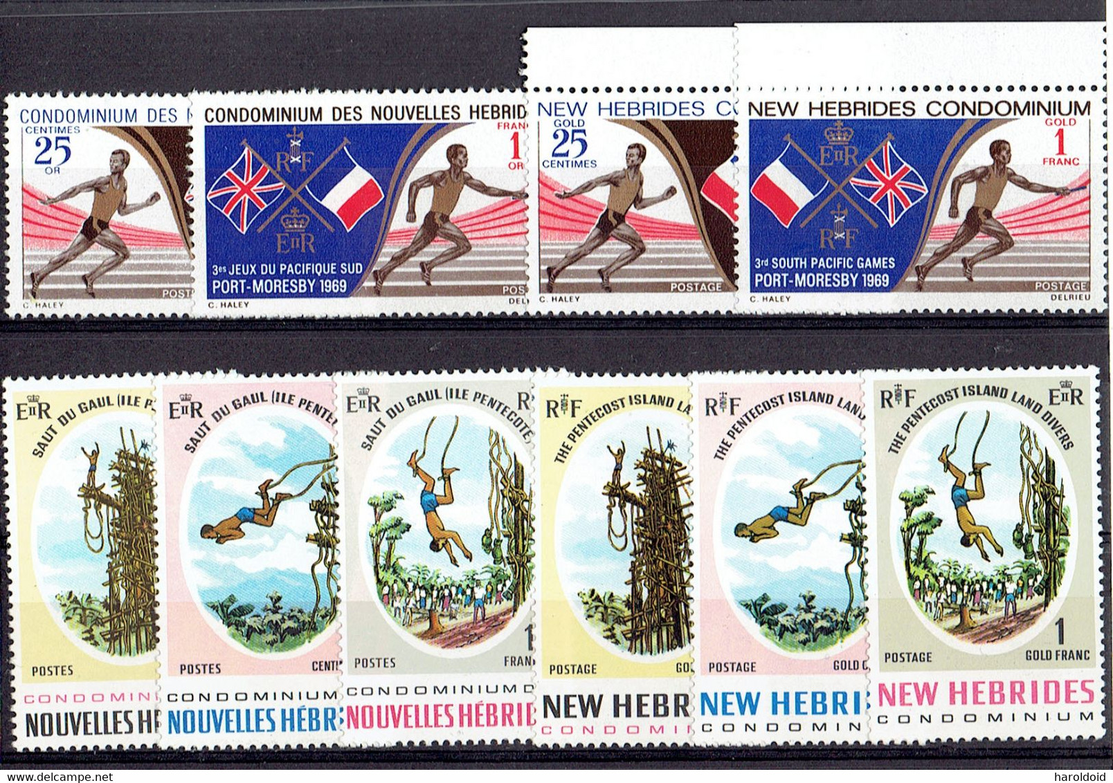 Nouvelles-Hébrides - N°282/291 XX MNH TTB - Collections, Lots & Series