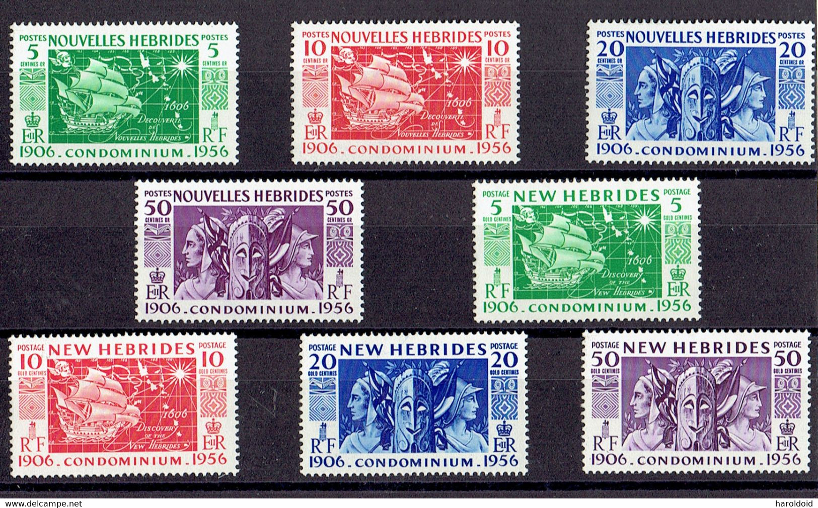 Nouvelles-Hébrides - Séries N°167/174 XX MNH TTB - Collections, Lots & Series