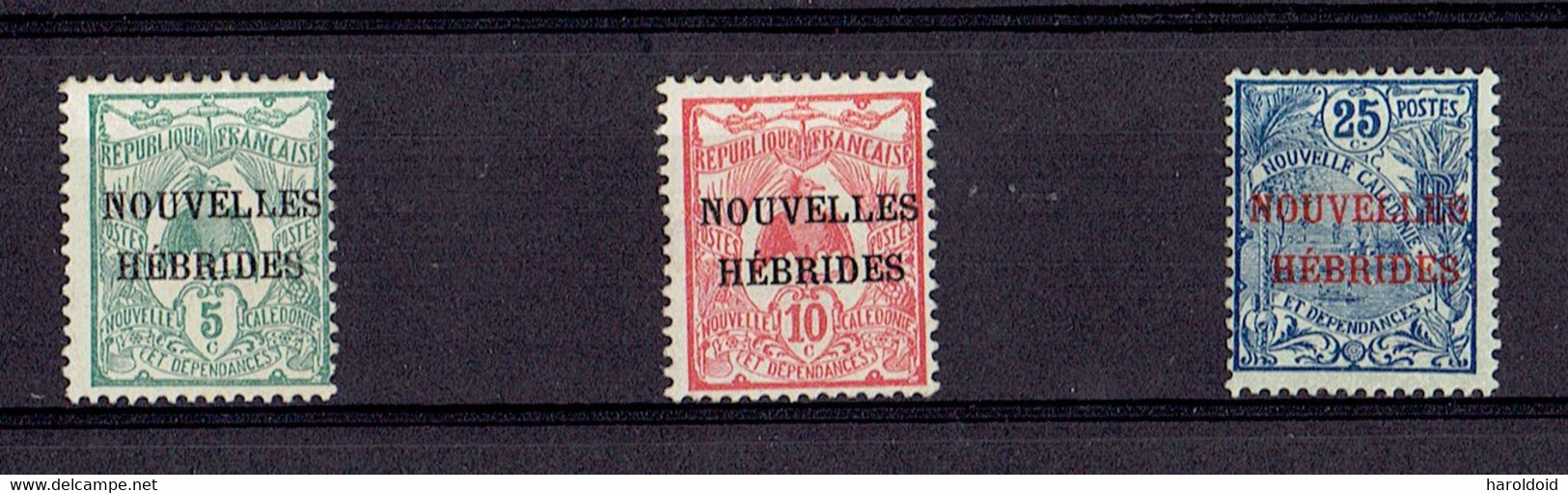 Nouvelles-Hébrides - N°1/3 X MH - Neufs