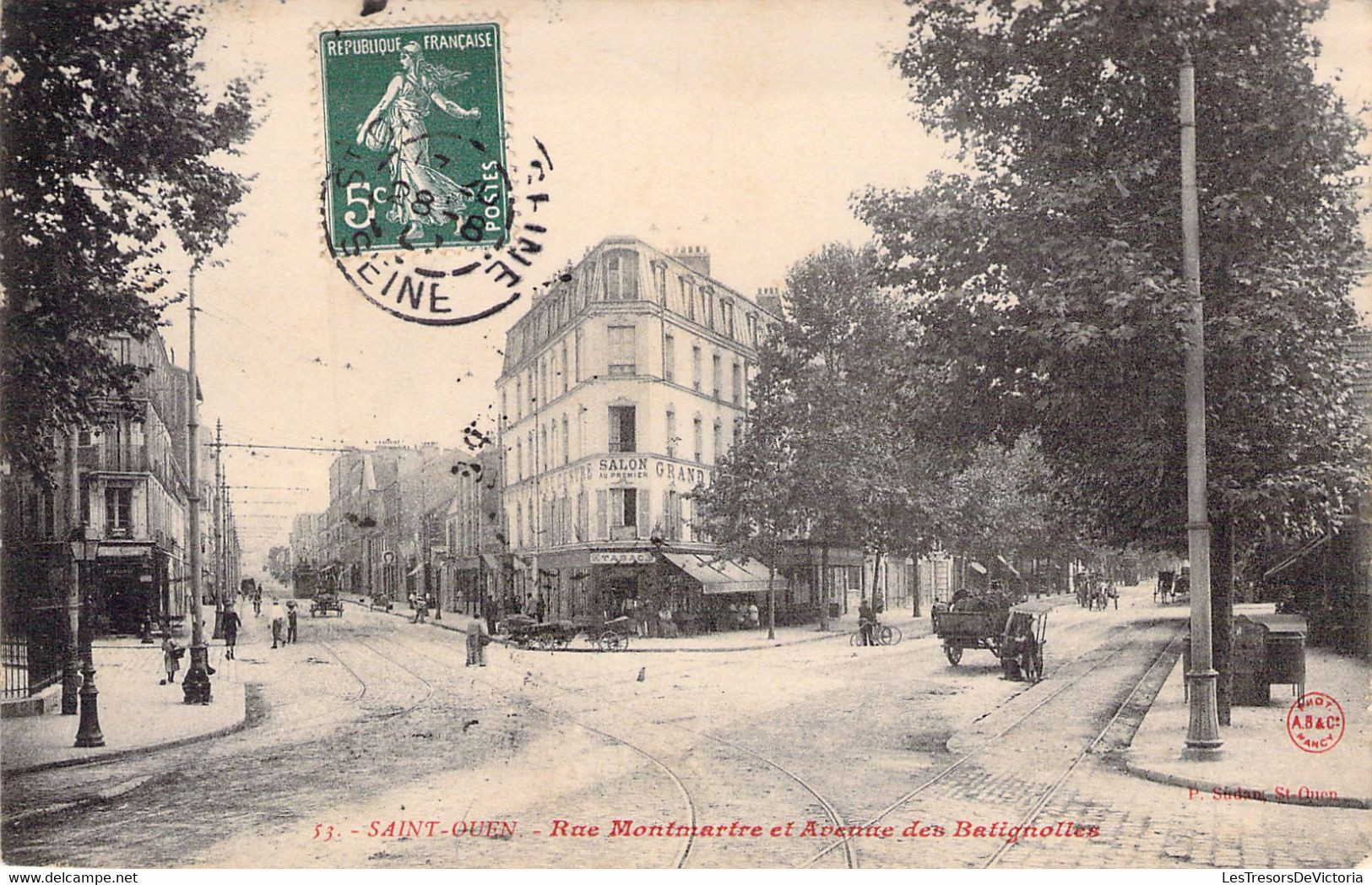 CPA Saint Ouen - Rue Montmartre Et Avenue Des Batignolles - Saint Ouen