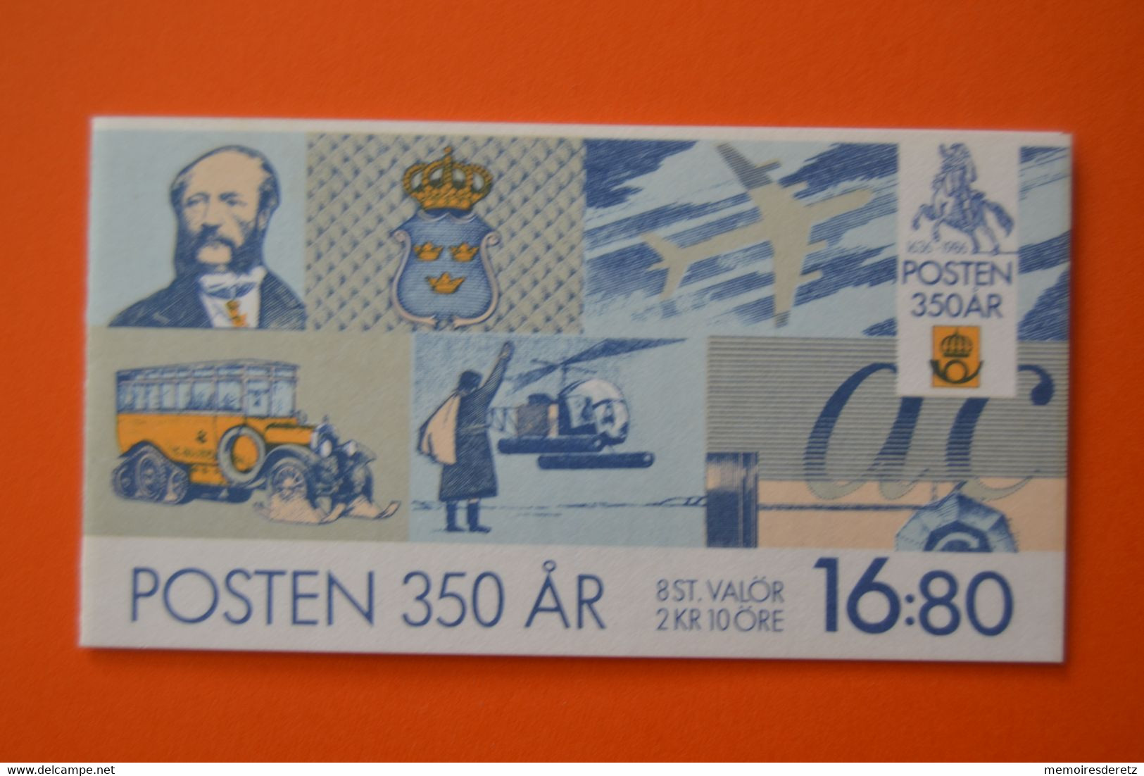 Suède Sverige Sweden Carnet Timbres Posten 350AR Posten 1636 1986 - 1981-..