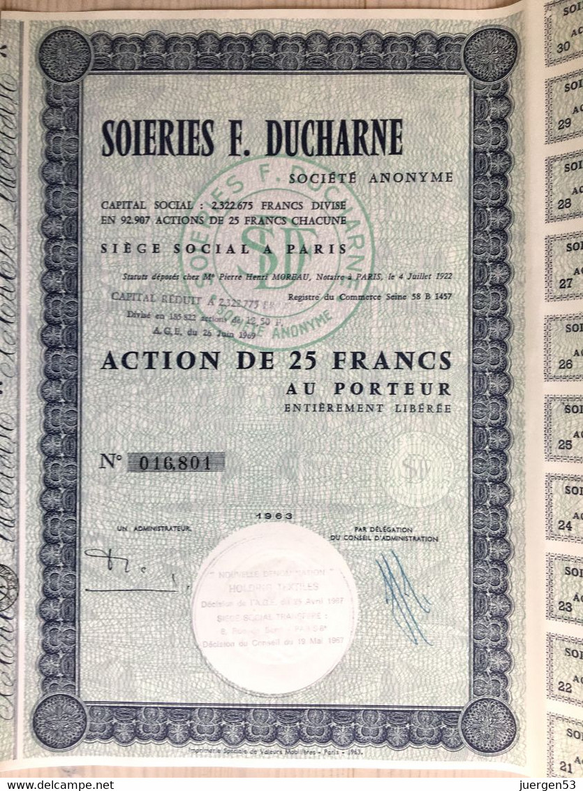 2 X Soieries F. Ducharne (ansehen!) - Textiel