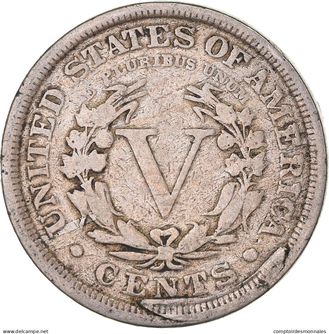 Monnaie, États-Unis, Liberty Nickel, 5 Cents, 1907, U.S. Mint, Philadelphie - 1883-1913: Liberty