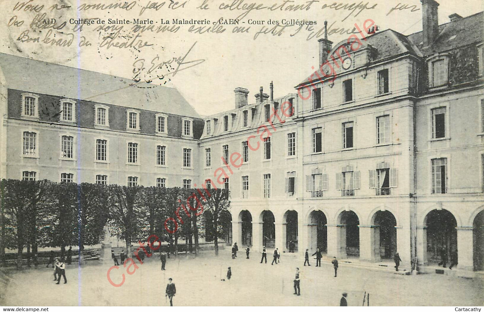 14.  CAEN . Collège Ste-Marie . La Maladrerie . Cour Des Collègiennes . - Caen