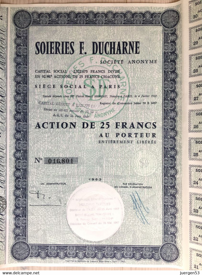 3 X Soieries F. Ducharne S. A. - Textile