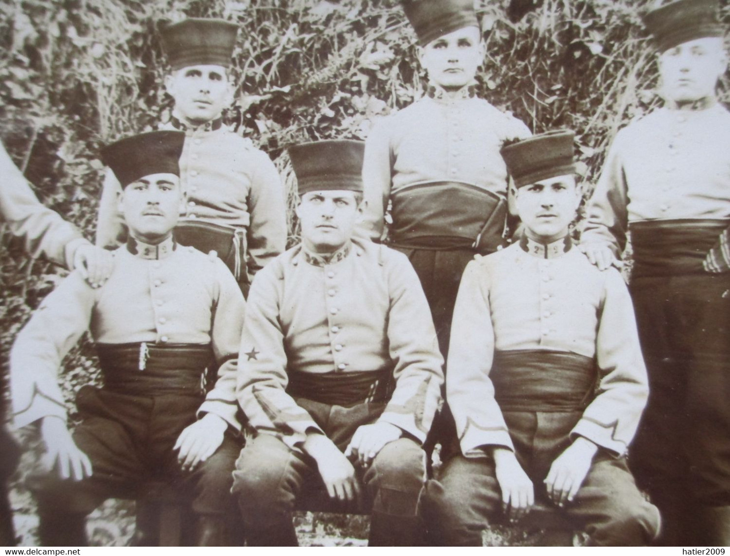 TLEMCEN - Carte Photo Militaire Groupe Zouaves, Spahis, Turcos Du 2eme Régiment Des Chasseurs Afrique En 1918 - Uniformes