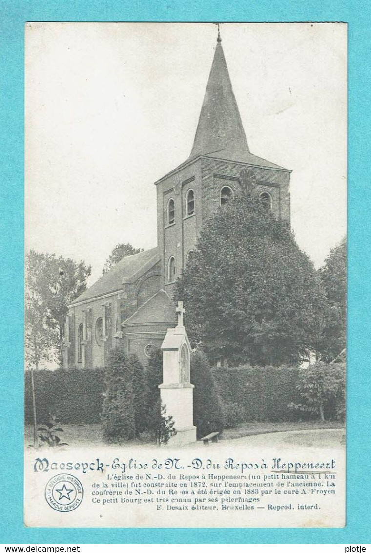 * Maaseik - Maaseyck (Limburg) * (E. Desaix) église De ND Du Repos à Heppeneert, Kerk Church, Kirche, Old, Rare - Maaseik