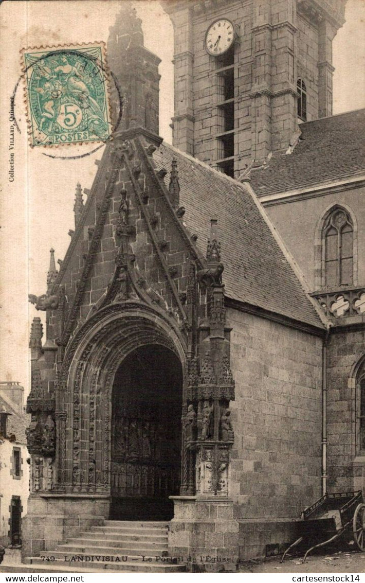 N°29059 Z -cpa Landivisiau -le Portail De L'église- - Landivisiau