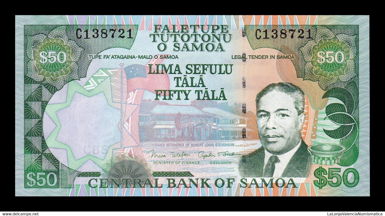 Samoa 50 Tala 2006 Pick 36 SC UNC - Samoa