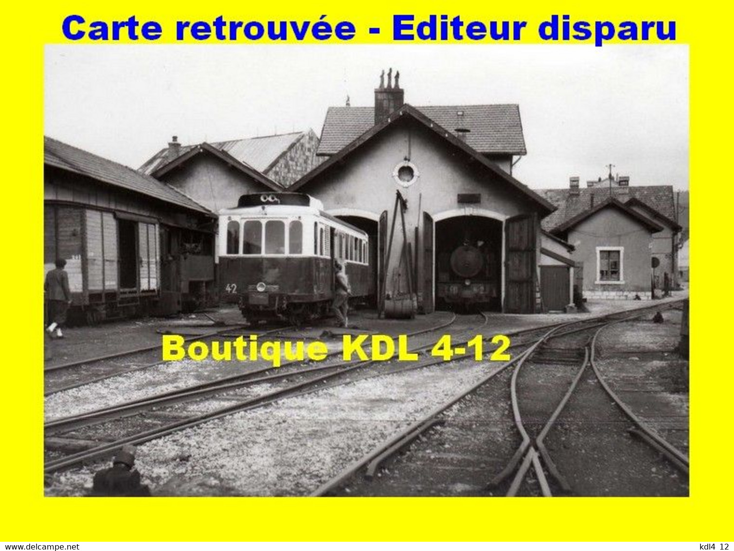 BVA 681-07 - Autorail AM N° 42 (ex Anjou) Au Dépôt - PONTARLIER - CF Doubs - Pontarlier