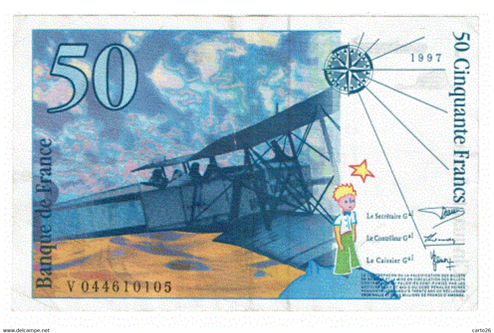 Billet De 50F ( Saint Exupery ) - 50 F 1992-1999 ''St Exupéry''