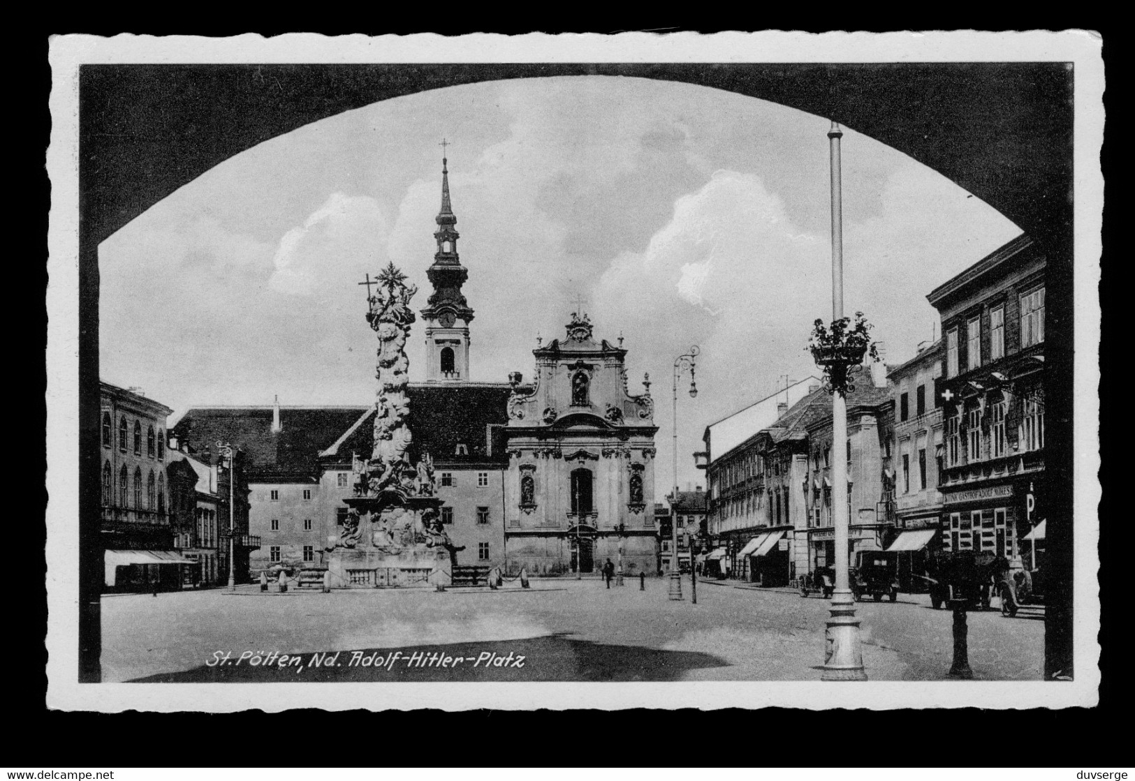 Autriche Osterreich Sankt Pölten Adolf Hitler Platz ( Format 9cm X 14cm ) - St. Pölten