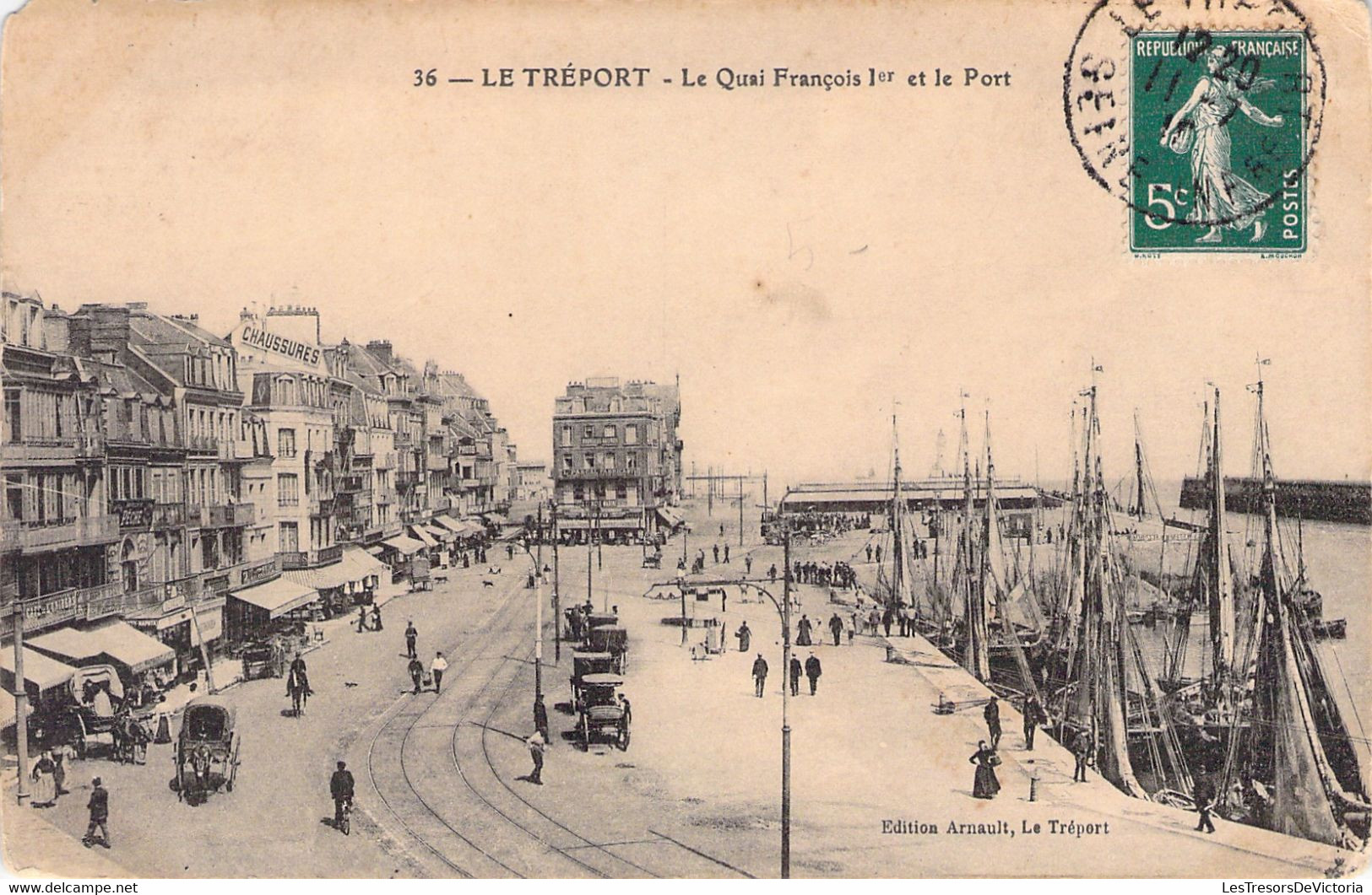 CPA - Le Tréport - Le Quai François 1er Et Le Port - Animé - Bateaux Et Calèches - Le Treport