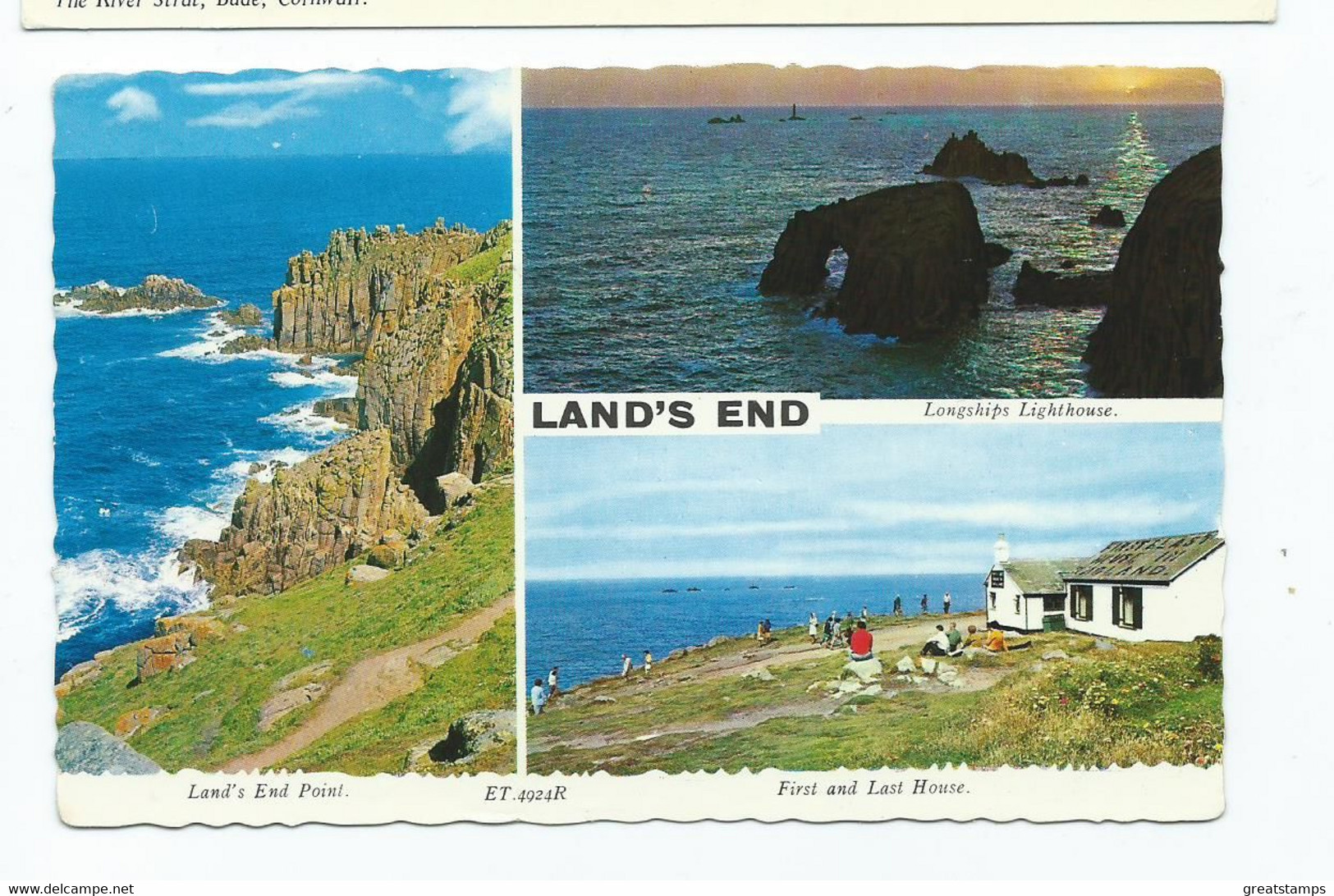 Cornwall Postcard Land's End   Rp Posted 1968 - Land's End