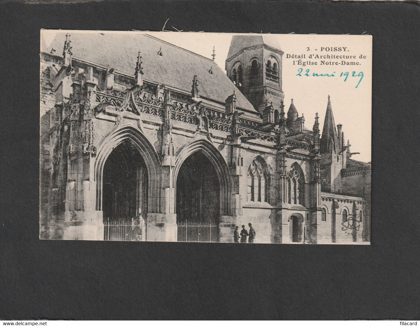 113082        Francia,    Poissy,  Detail  D"Architecture  De L"Eglise  Notre-Dame,  NV - Poissy
