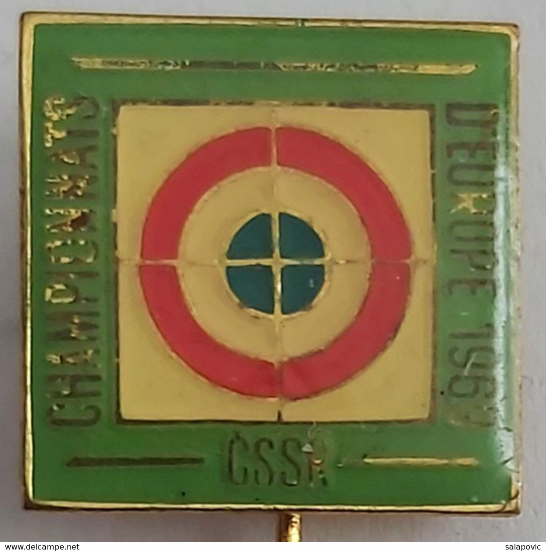 1969 Paris France European Shooting ISSF Championships CZECH REPUBLIC Archery PIN A7/1 - Tiro Al Arco