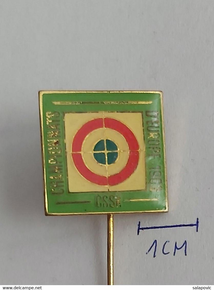 1969 Paris France European Shooting ISSF Championships CZECH REPUBLIC Archery PIN A7/1 - Tiro Al Arco