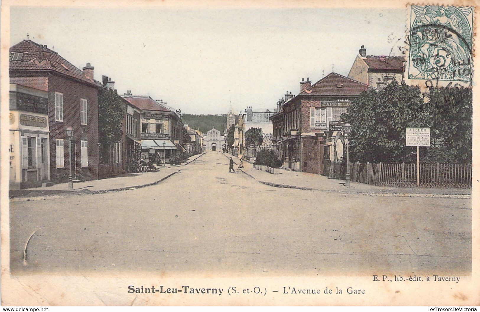 CPA Saint Leu Taverny - L'avenue De La Gare - - Saint Leu La Foret