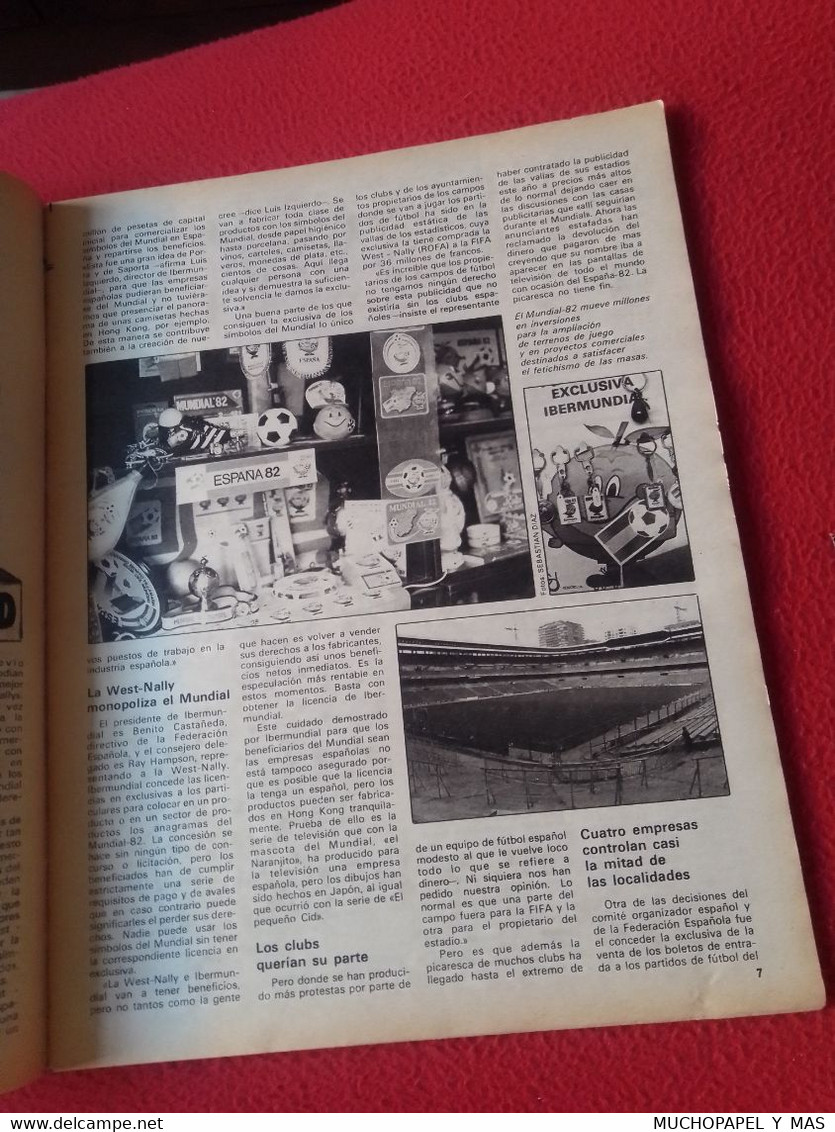 REVISTA MAGAZINE GACETA ILUSTRADA Nº 1313 DIC. 1981 MUNDIAL ESPAÑA 1982 82 FÚTBOL FOOTBALL EXTREMA DERECHA ATARI.....ETC - [2] 1981-1990